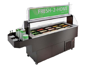 INOXFERA - Mueble Buffet central Elegance refrigerado