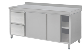 Edenox Wall Work Tables With Doors And Drawers