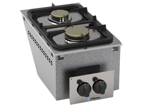 2 FUEGOS ABIERTOS GAS ECG-35