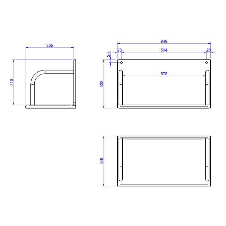 SS SOPORTE LATERAL PLATOS SSSLP-6