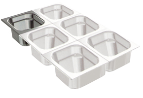 CUBETA INOX GN 1/6-65