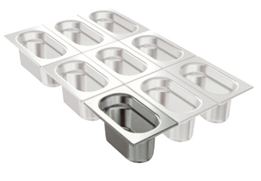 CUBETA INOX GN 1/9-65